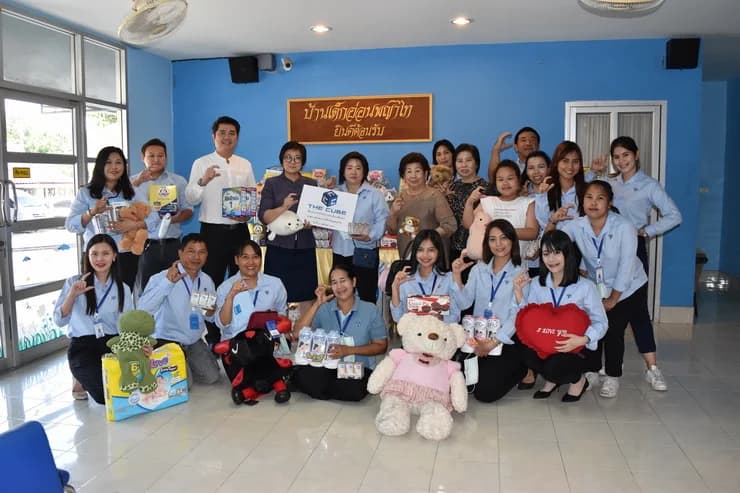 The Cube ปันความสุขให้น้องสถานสงเคราะห์เด็กอ่อนพญาไท จ.นนทบุรี