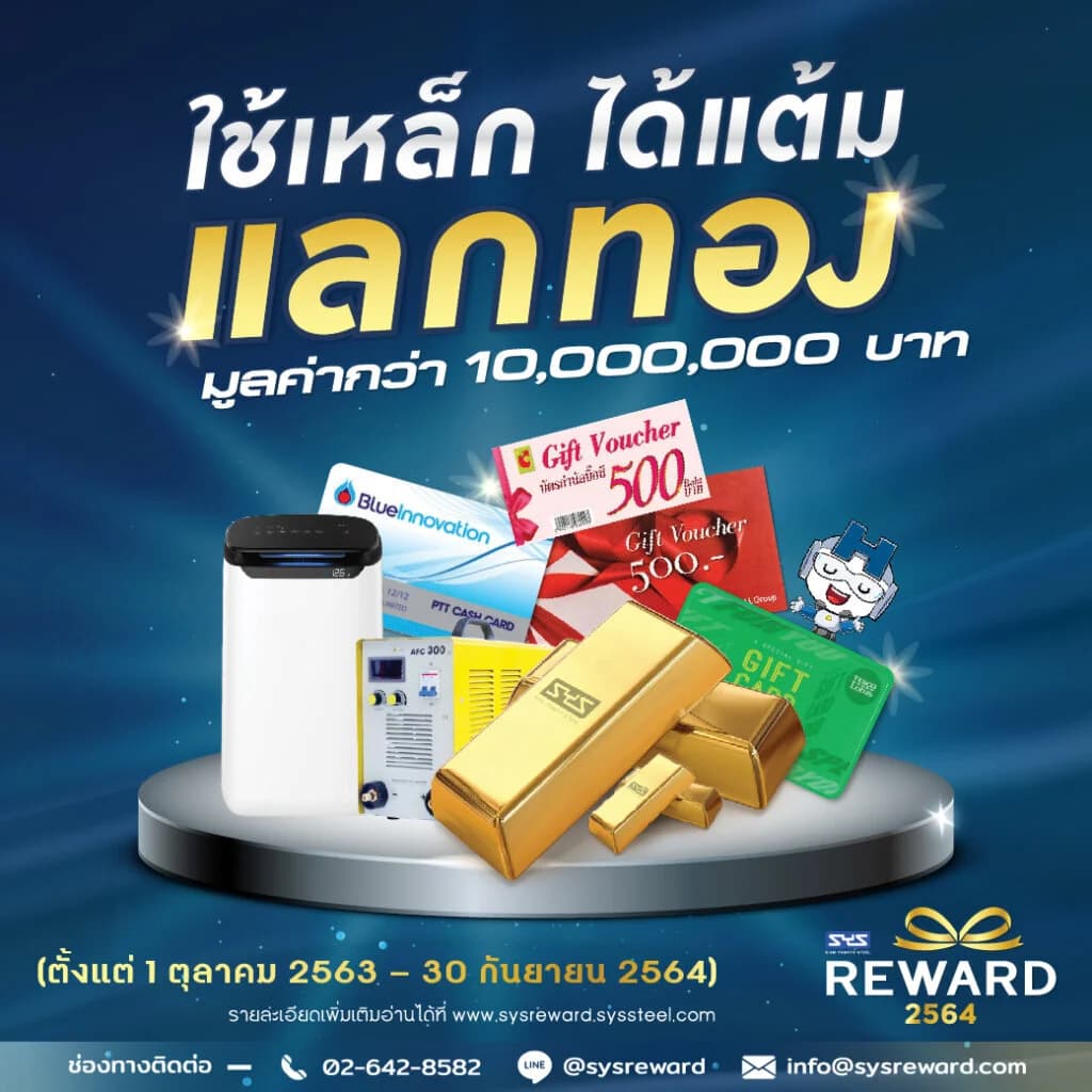SYS ตอบแทนลูกค้ากับแคมเปญ SYS Reward รวมมูลค่าของรางวัลกว่าสิบล้าน!