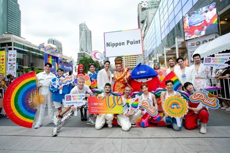“นิปปอนเพนต์” องค์กรสีแห่งความเท่าเทียม ร่วม Pride Parade